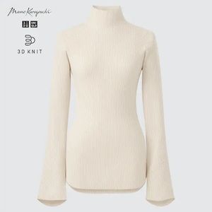 Uniqlo 3D Light Knit Mock Neck Sweater (Mame Kurogouchi)